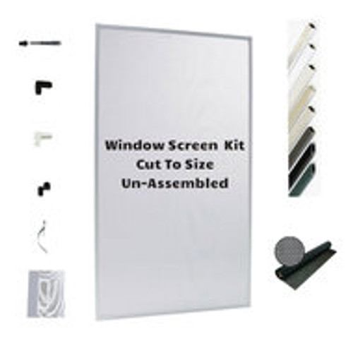 Window Screen Kit  for 3 to 5 Screens - DIY and SAVE on Shipping & Lead Time