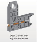 Door Corner Bracket With Screw METRO SCREENWORKS