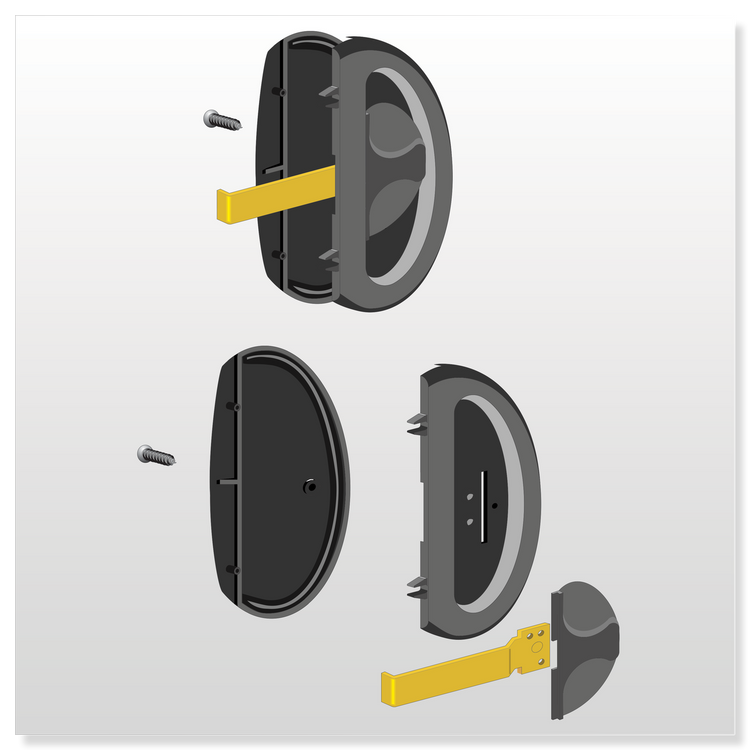 1250 Series Handle Set - Part # 20.70.14.1507