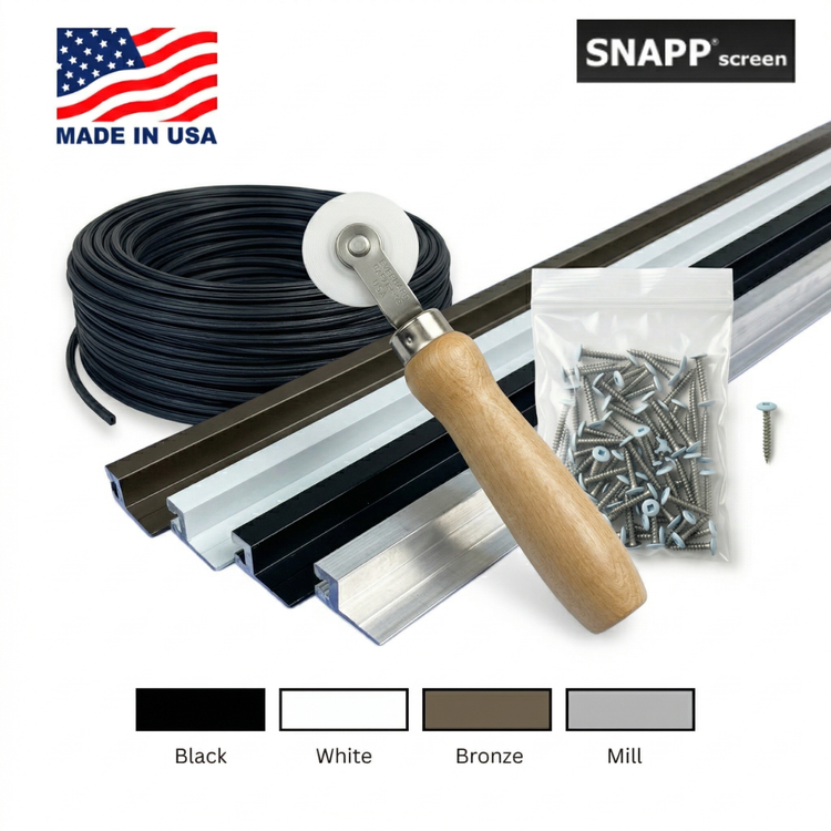 SNAPP Aluminum Track Porch Screen Kit 