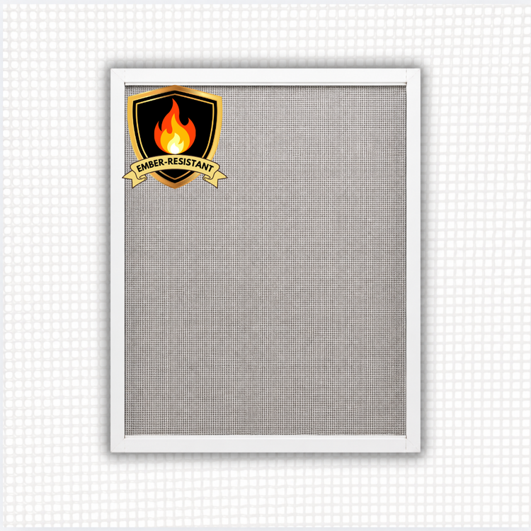 fire-resistant window screen