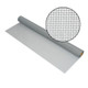 Roll of grey Fiberglass screen mesh with the swatch sample