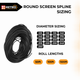 Round screen spline sizing. We offer a variety of sizes to fit your project