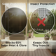Solar Screen 65% provides solar protection and insect protection 