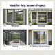 Solar Screen 65% applications include windows, porches, patios, and sliding screen doors