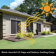 Solar Screen 65% blocks harmful UV rays and reduces cooling costs 