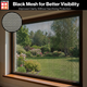 Black color stainless steel gives better visibility