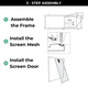 3-step assembly