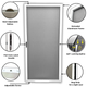 Samson Sliding Screen Door features