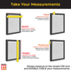 How to take each of your measurements for a new custom window screen