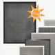 Main image for custom window screens shows several window screens with different screen mesh and frames