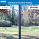 No screen compared to ultravue screen in a sliding screen door