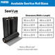 Available SeeVue roll sizes 