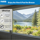 UltraVue as a patio screen with a beautiful view and benefits