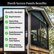 Porch Screen Panels Benefits