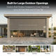 Elite Motorized Retractable Exterior Screen