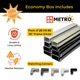 Economy box includes 25 sticks of 95" frame and your choice of corners 