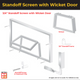 Standoff Screen with Wicket Door