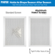 Aluminum insect screen hold tight through every season.