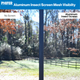 Visibility comparison between no screen and the charcoal Aluminum Insect Screen.