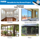Types of applications for Aluminum Insect Screen including windows, sliding screen doors, porches, patios 