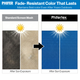 Phifertex is fade resistant, even after years outdoors.