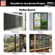 Pollen guard applications include windows, doors, porches, and patios