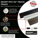 SNAPP PVC Track - 94" Porch Screen Sticks