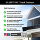 SNAPP PVC Track - 94" Porch Screen Sticks