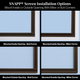 SNAPP PVC Track - 94" Porch Screen Sticks