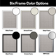 fire-resistant window screen frame color options
