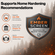 fire-resistant window screen supports home hardening recommendations 
