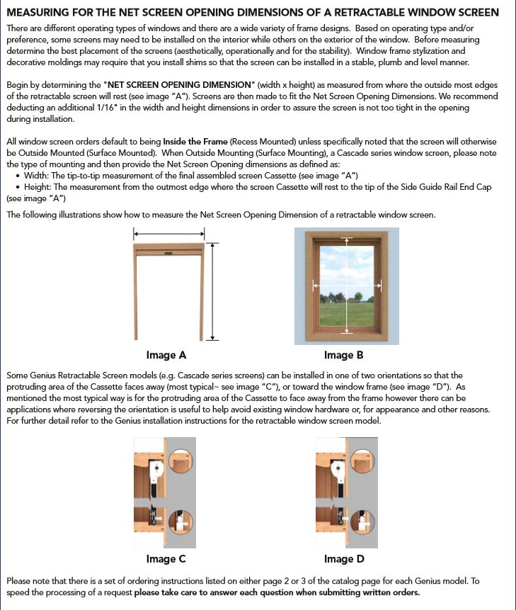 How To Measure For Retractable Screens