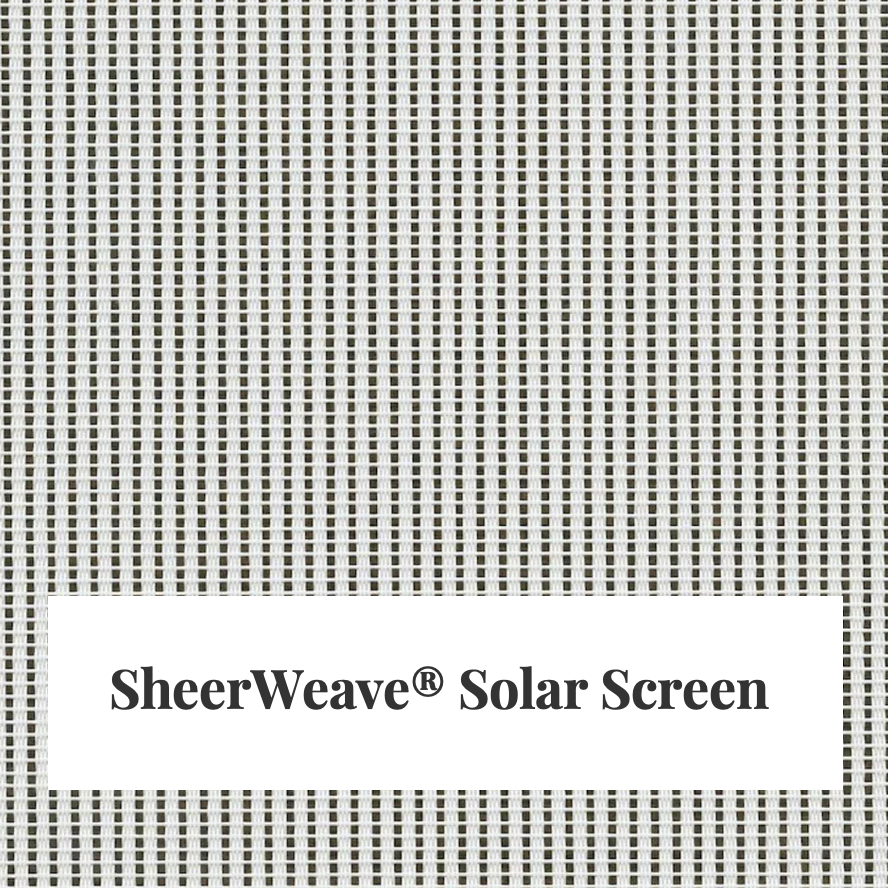 Sheerweave white solar screen swatch