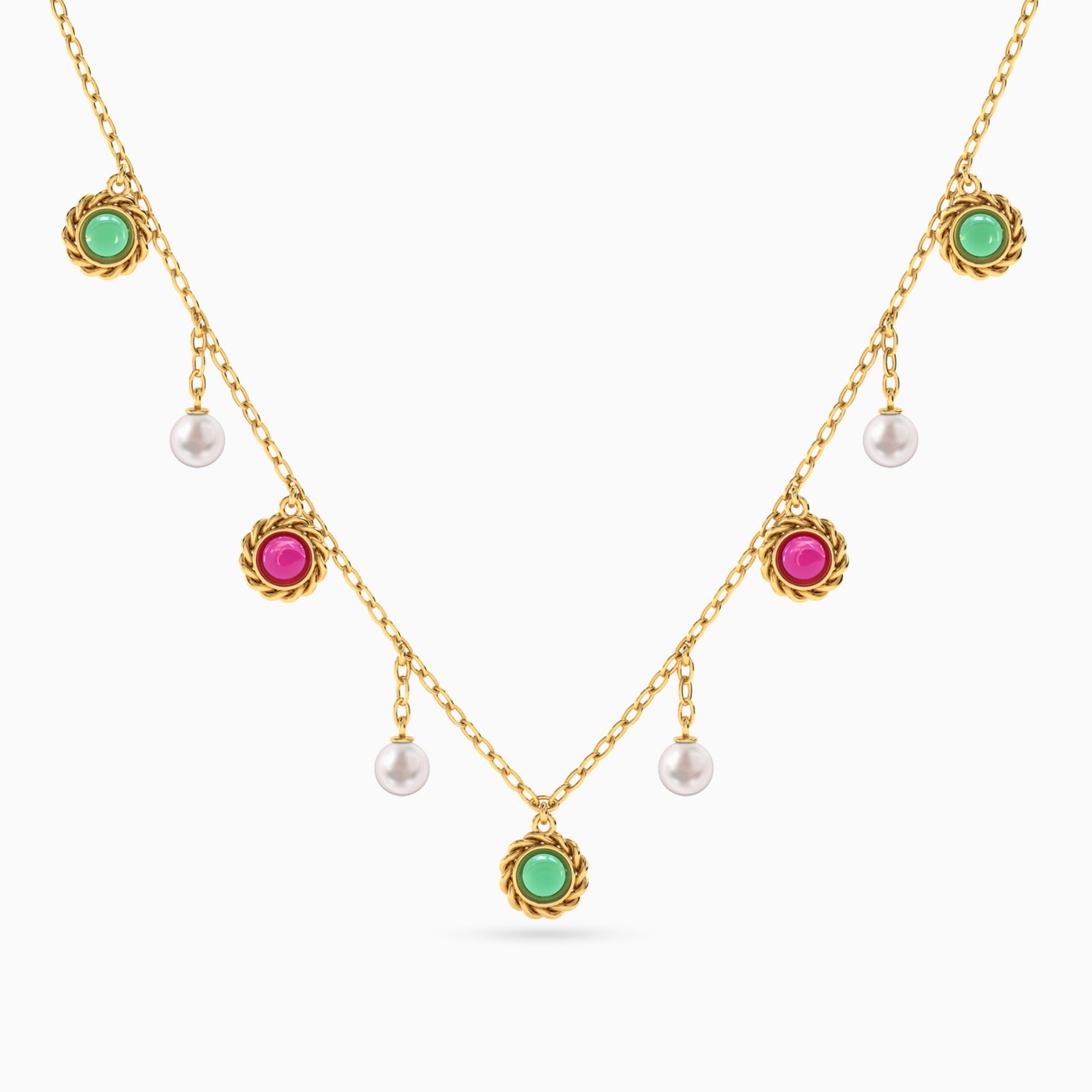 Circle Pearl & Colored Stones Charms Necklace in 18K Gold https://cdn11.bigcommerce.com/s-h0pydczb5e/images/stencil/1280w/products/1253/4189/111404180391-1__60516.1736423401.jpg