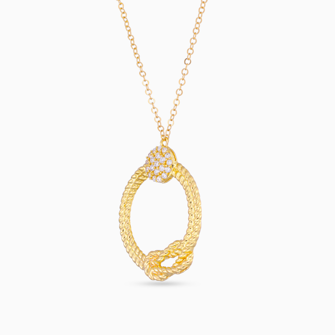 Circle Cubic Zirconia Necklace in 21K Gold - 2 https://cdn11.bigcommerce.com/s-h0pydczb5e/images/stencil/1280w/products/3670/11959/22005110411-2__19400.1723639888.jpg