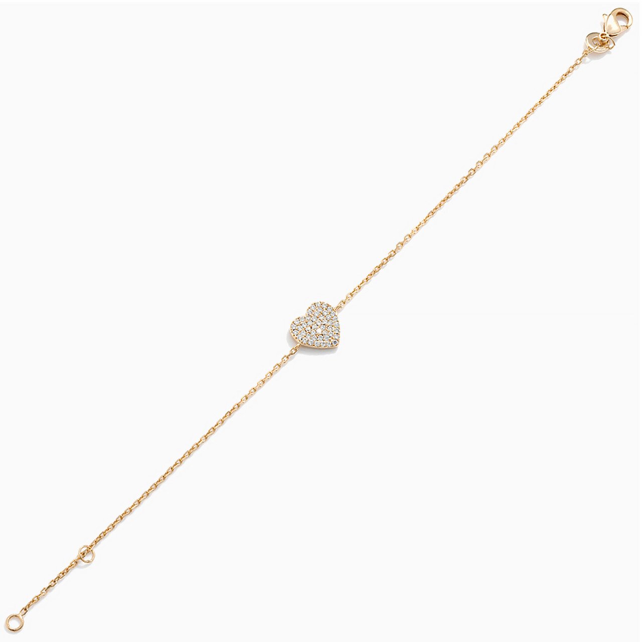 Heart Cubic Zirconia Gold Plated Chain Bracelet - 3 https://cdn11.bigcommerce.com/s-h0pydczb5e/images/stencil/1280w/products/5451/17353/97363218-3__32756.1722175844.jpg