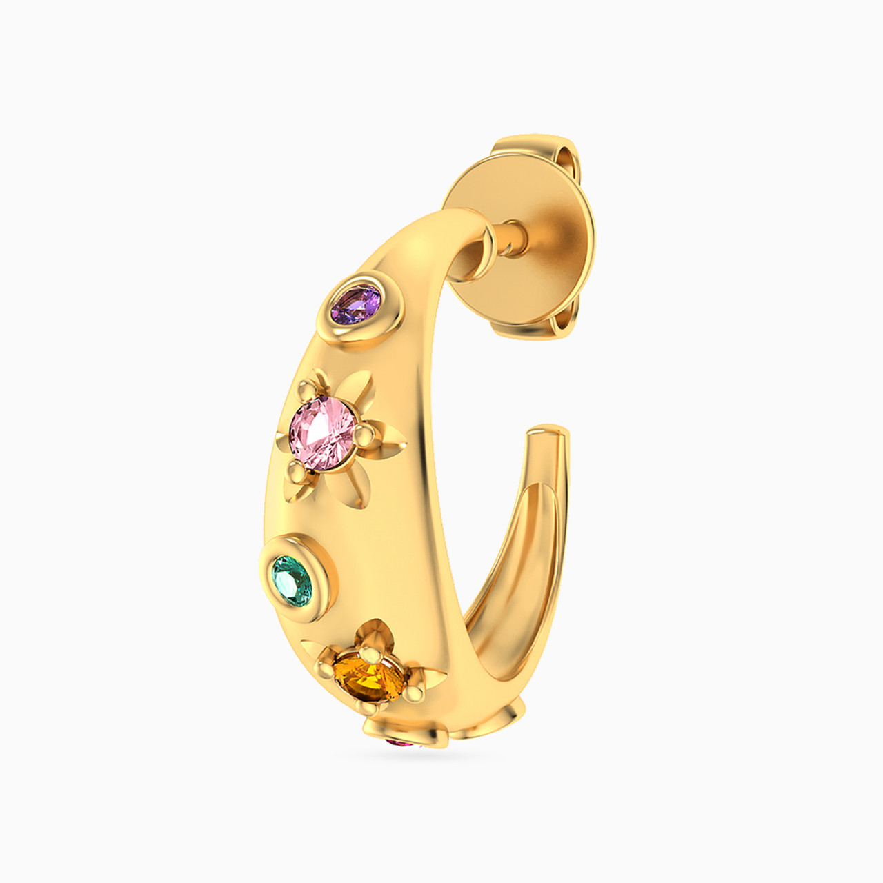 Circle Colored Stones Hoop Earrings in 18K Gold - 3 https://cdn11.bigcommerce.com/s-h0pydczb5e/images/stencil/1280w/products/580/4790/21051110293-3__95338.1752047029.jpg