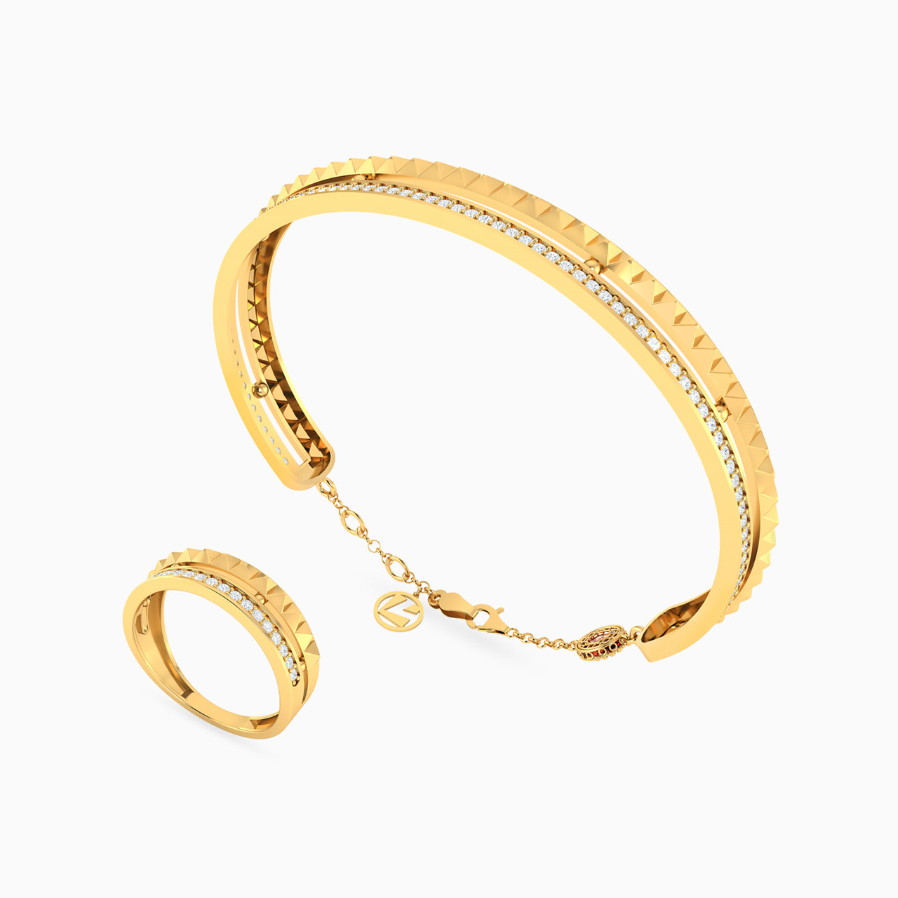 Hexagonal Clear Stone Half Set in 18K Gold (2 Pieces) https://cdn11.bigcommerce.com/s-h0pydczb5e/images/stencil/1280w/products/5820/18435/21011110678-1__88191.1750077214.jpg