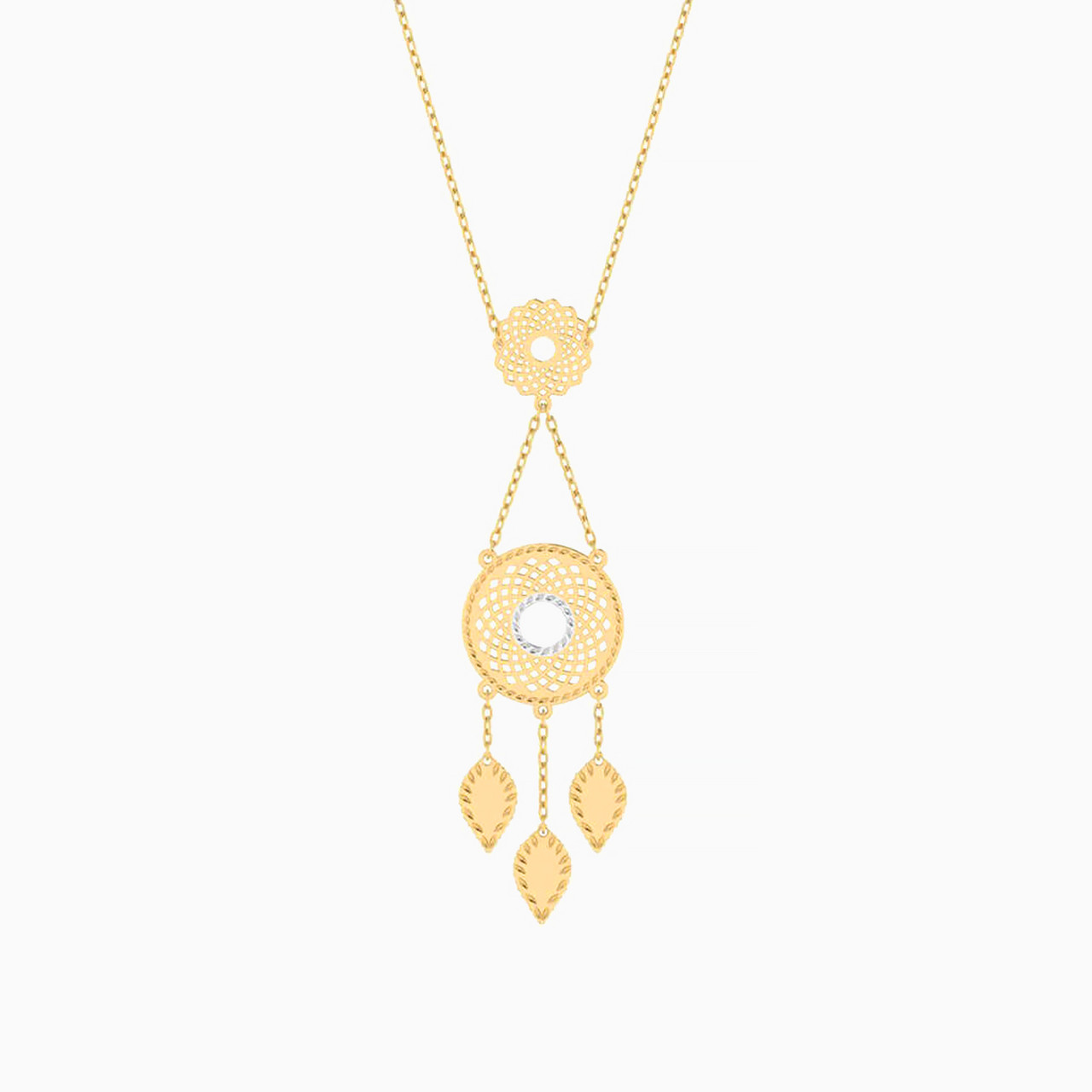 Dreamcatcher Necklace In 18K Gold Dreamcatcher Necklace In 18K Gold