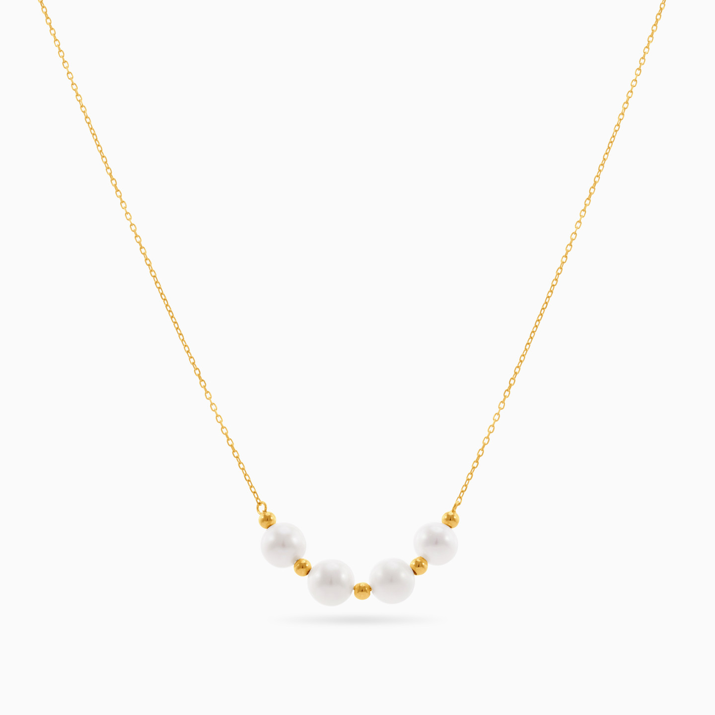 18K Gold Pearl Pendant Necklace - 3