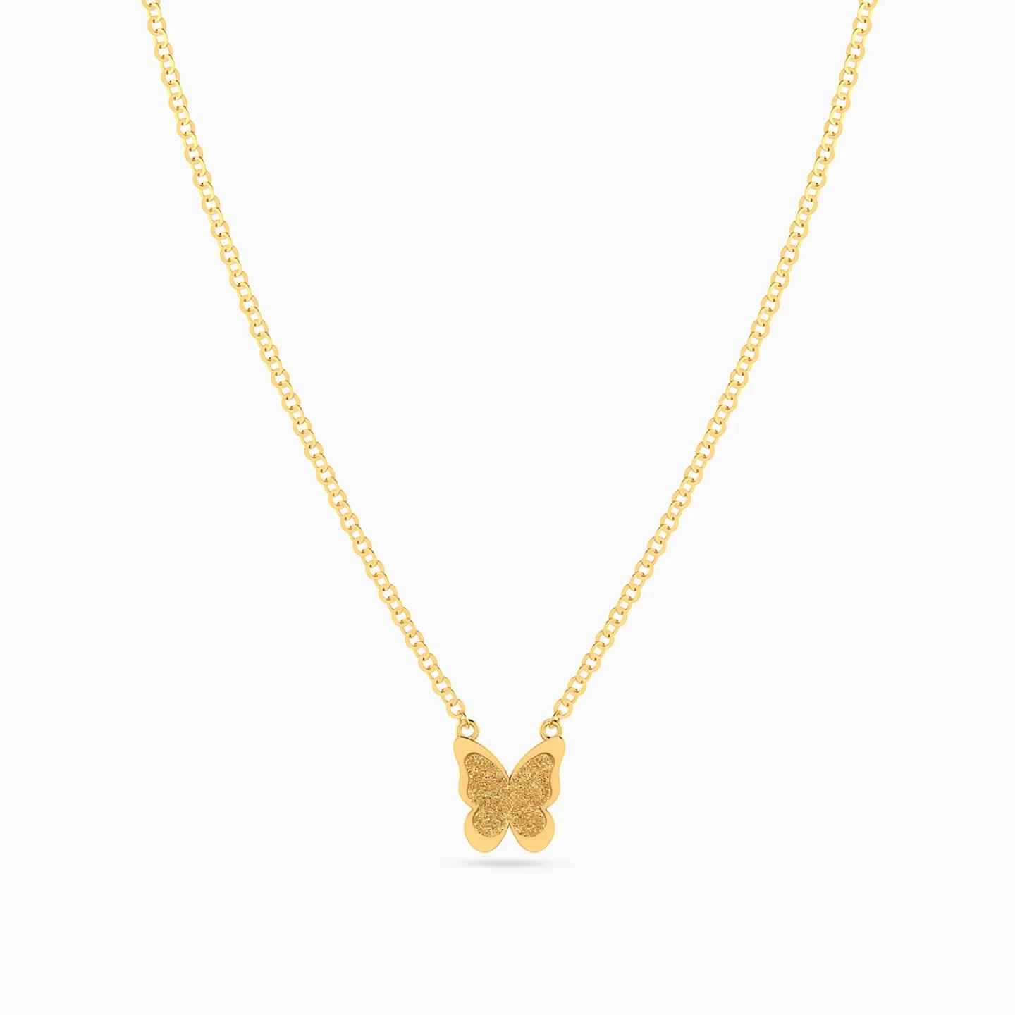 Kids Double Butterfly Pendant Necklace in 18K Gold - 3 Kids Double Butterfly Pendant Necklace in 18K Gold - 3