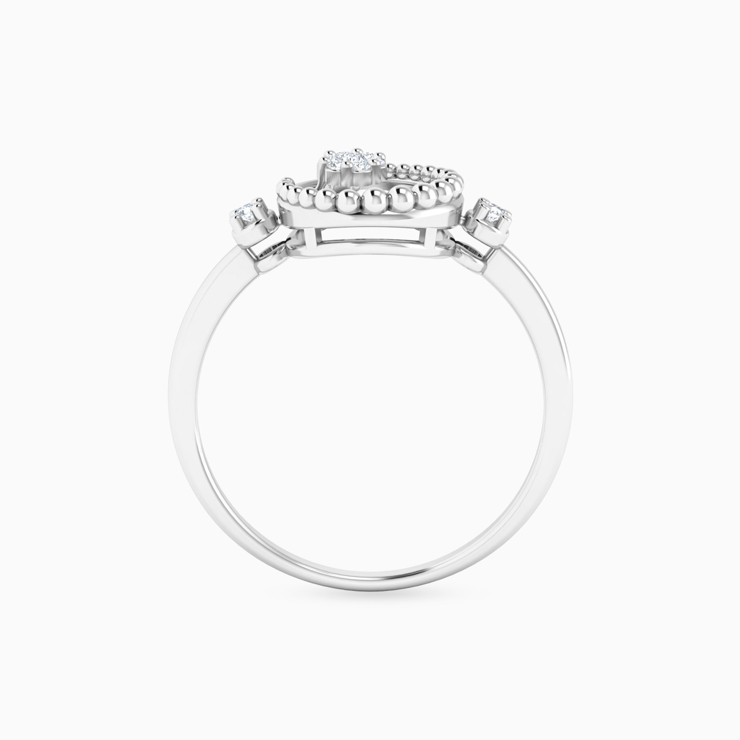 Circle Diamond Ring in 18K Gold - 3 Circle Diamond Ring in 18K Gold - 3