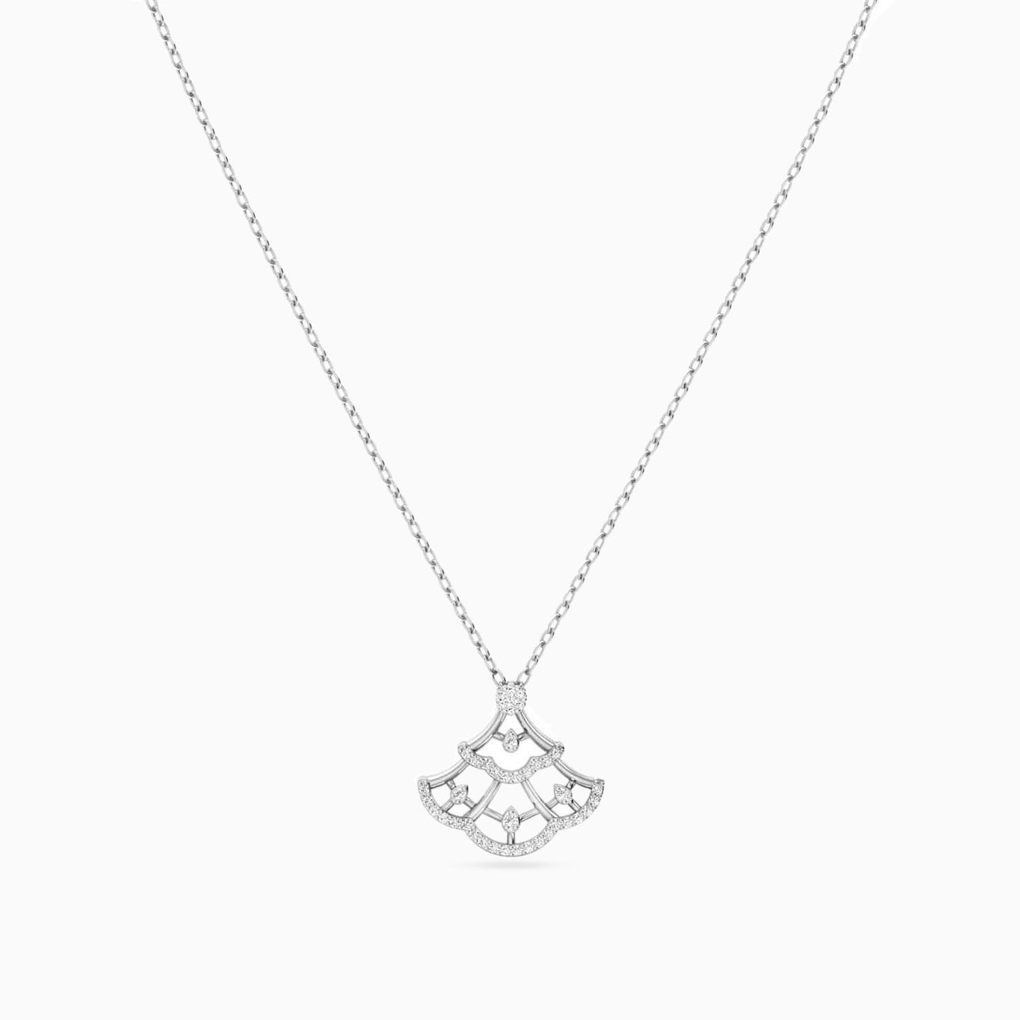 Cutwork Diamond Necklace in 18K Gold - 3 Cutwork Diamond Necklace in 18K Gold - 3