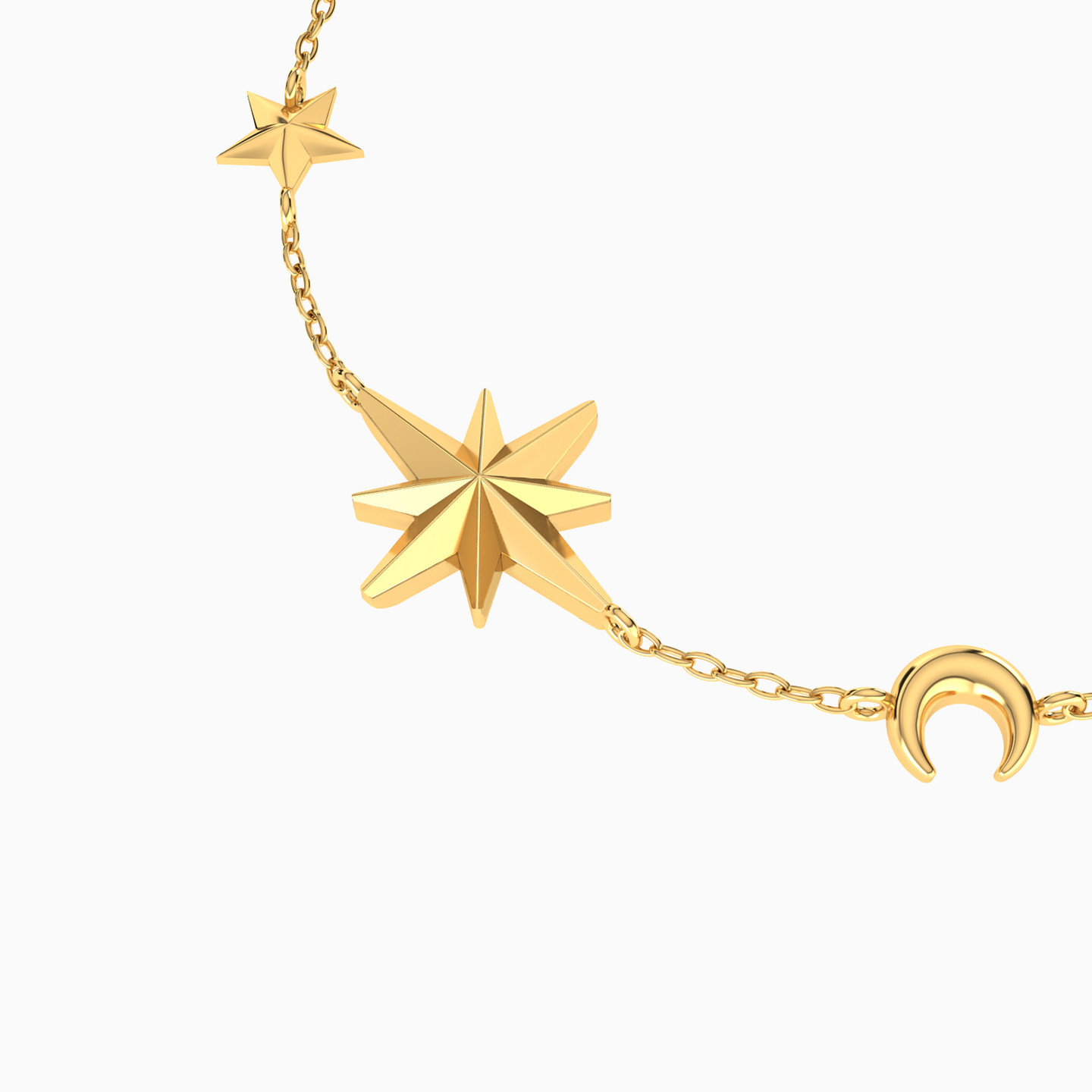 Celestial Chain Bracelet in 18K Gold - 3