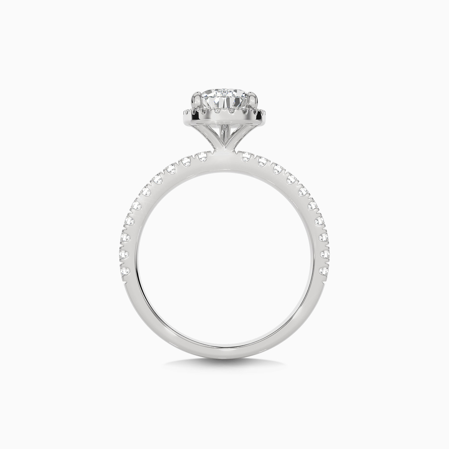 1.4 CT Pear Lab Grown Diamond Statement Ring in 18K Gold - 3 1.4 CT Pear Lab Grown Diamond Statement Ring in 18K Gold - 3