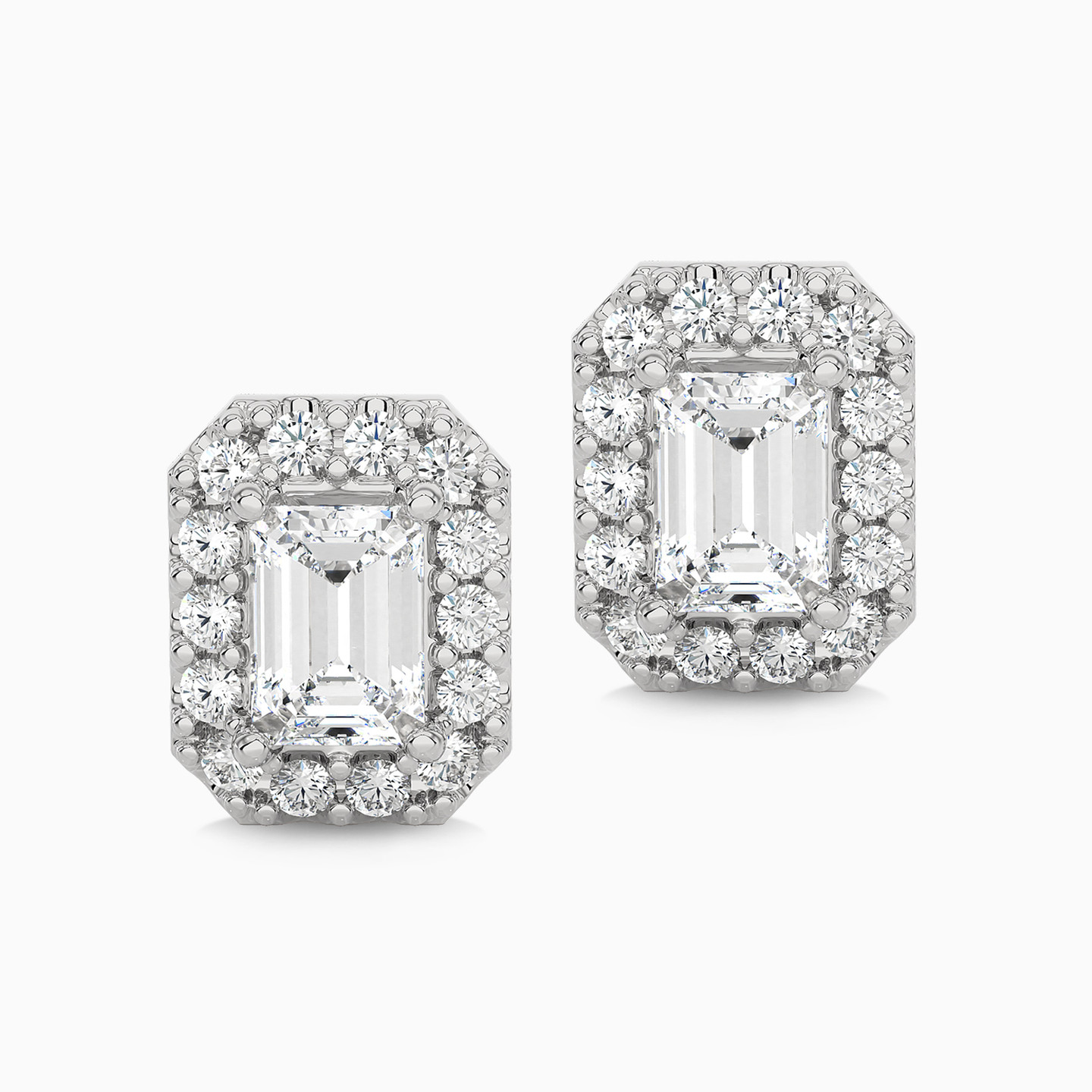 1.33 CT Baguette Lab Grown Diamond Stud Earrings in 18K Gold - 2 1.33 CT Baguette Lab Grown Diamond Stud Earrings in 18K Gold - 2