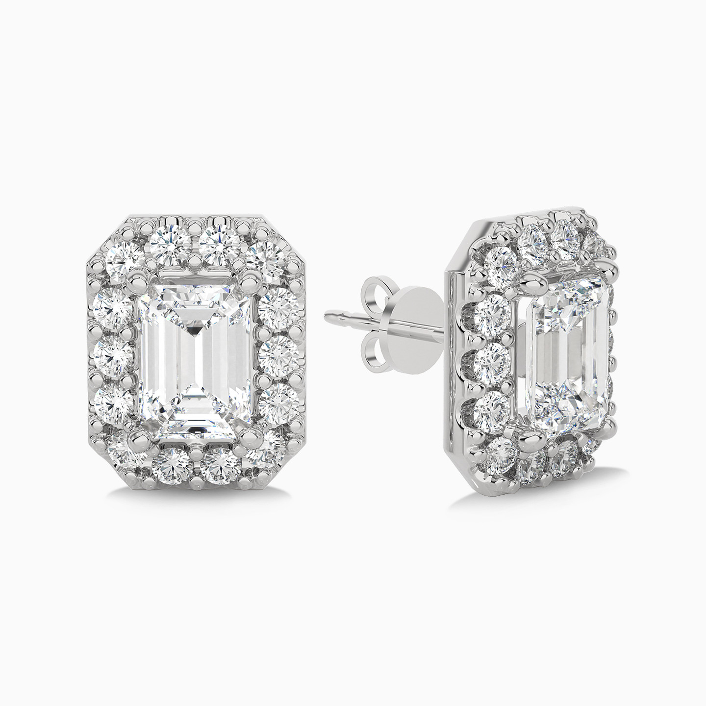 1.33 CT Baguette Lab Grown Diamond Stud Earrings in 18K Gold - 3 1.33 CT Baguette Lab Grown Diamond Stud Earrings in 18K Gold - 3
