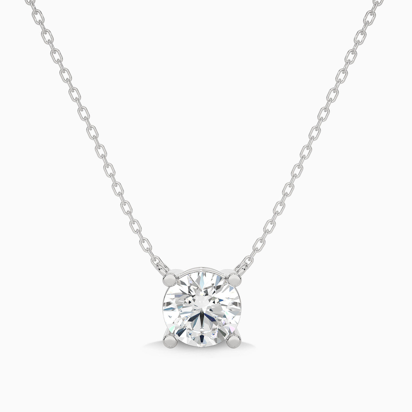0.9 CT Brilliant Lab Grown Diamond Pendant in 18K Gold - 2 0.9 CT Brilliant Lab Grown Diamond Pendant in 18K Gold - 2