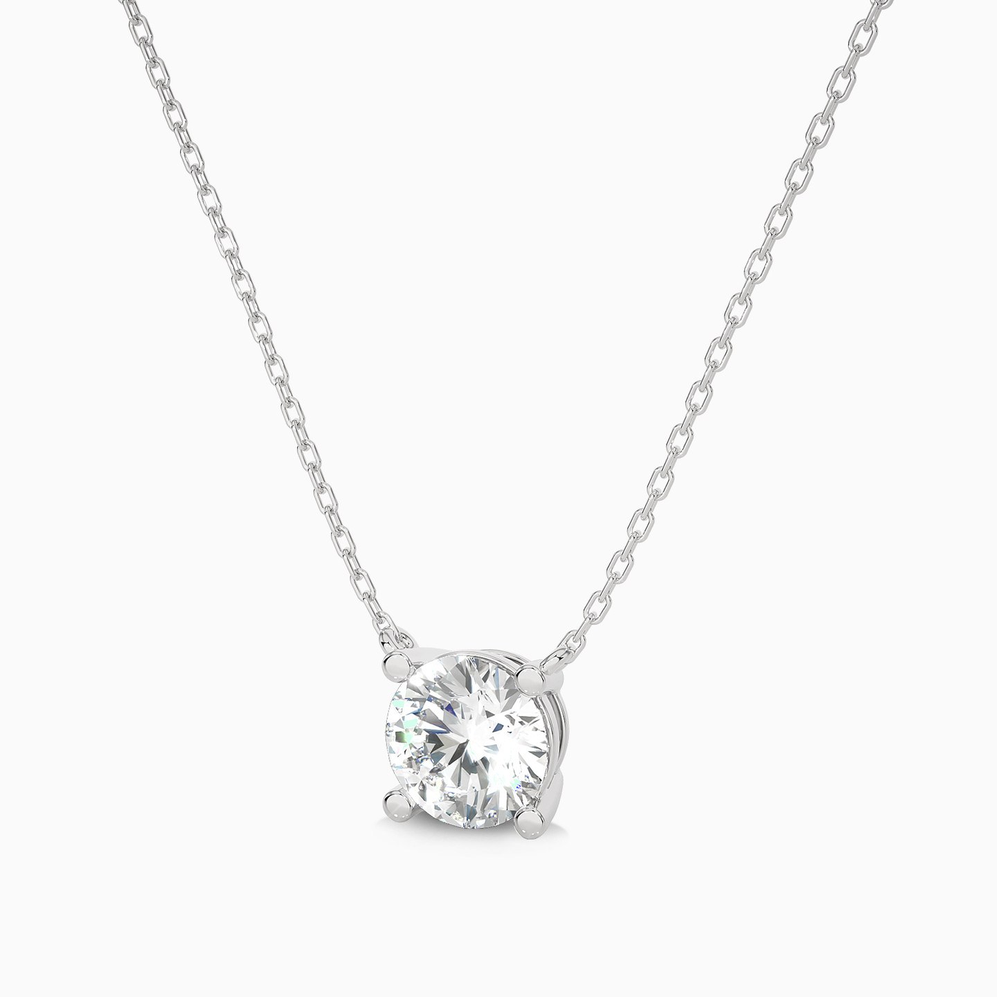 0.9 CT Brilliant Lab Grown Diamond Pendant in 18K Gold - 4 0.9 CT Brilliant Lab Grown Diamond Pendant in 18K Gold - 4